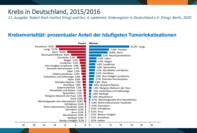 Schaubild Krebs in Deutschland 2015/2016
